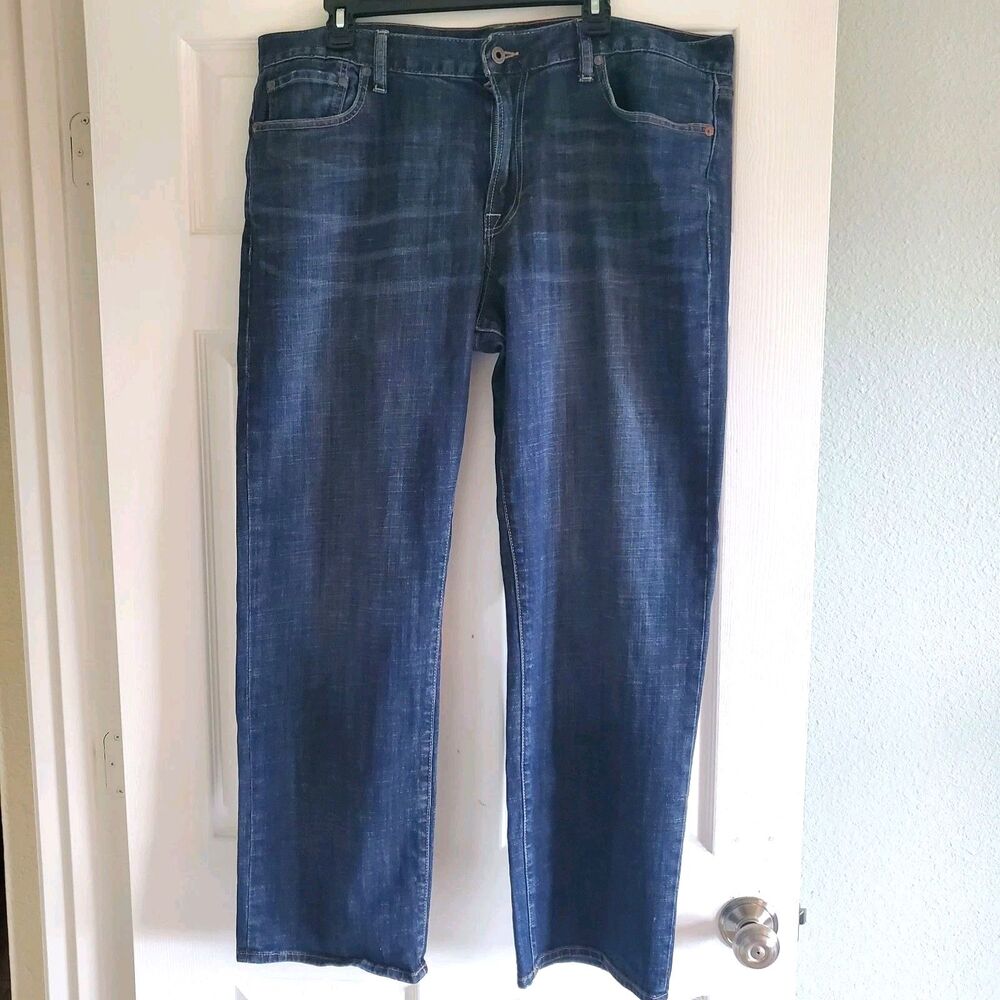 Lucky Brand 361 Vintage Straight Jeans Men’s 38x30 Dark Wash Classic Fit Denim